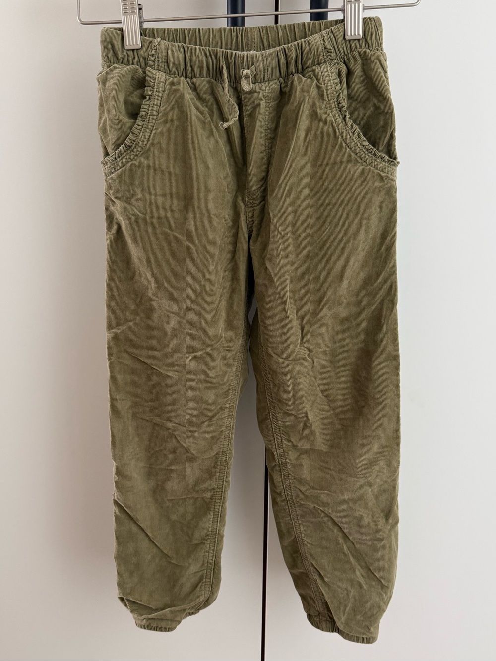 H&M Boys Lined Corduroy Pants - Size 7